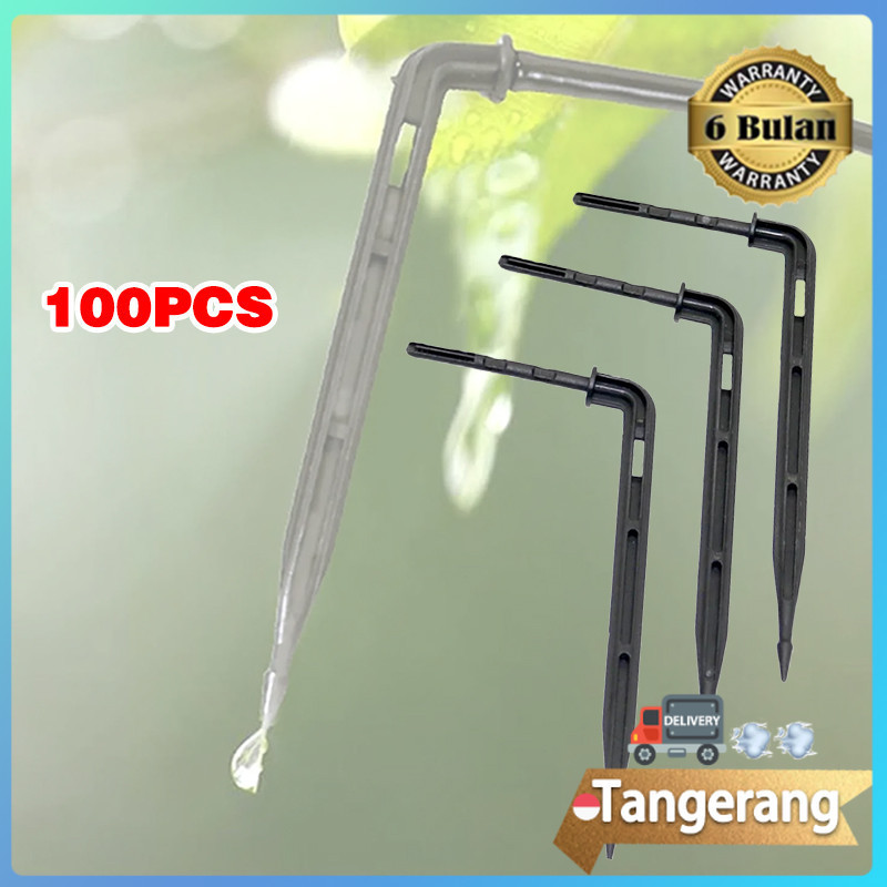 100pcs Stik Drip Stick Bengkok Irigasi Tetes Bengkok Drip Stick Bend Arrow 3/5mm