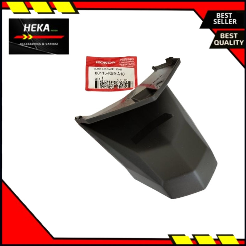 Heka Motor Cover Tutup Lampu Plat Nomor Belakang Base License Light Vario 125-150 Esp LED Old K59 Or
