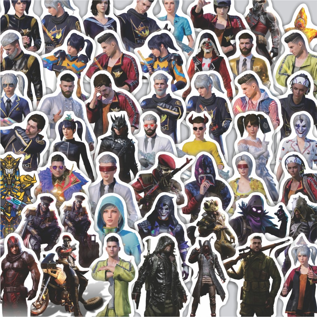 

Stiker Cutting Pack Stiker Karakter Game Skin PUBG Isi 100Pcs Series Aesthetic Lucu Keren Untuk Koper Bahan Vynil