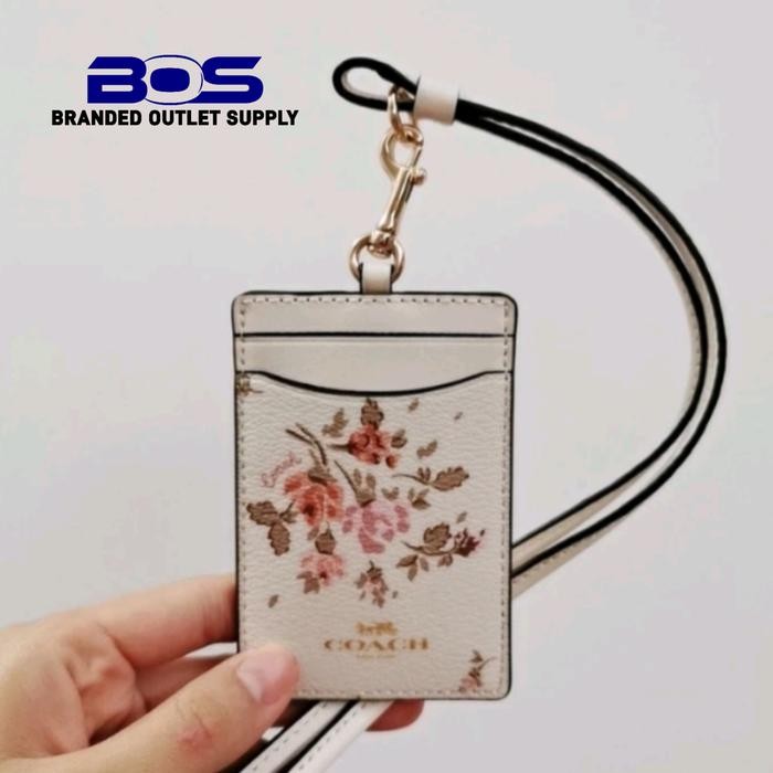 

READY Ready LANYARD Coäch 91792 Midnight White with ROSE BOUQUET PRINT