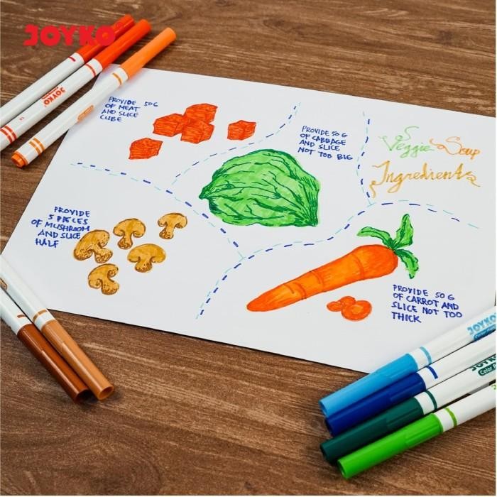 

Color Pen Pulpen Pena Warna Joyko CLP-05 24 Warna Colors - CLP-05