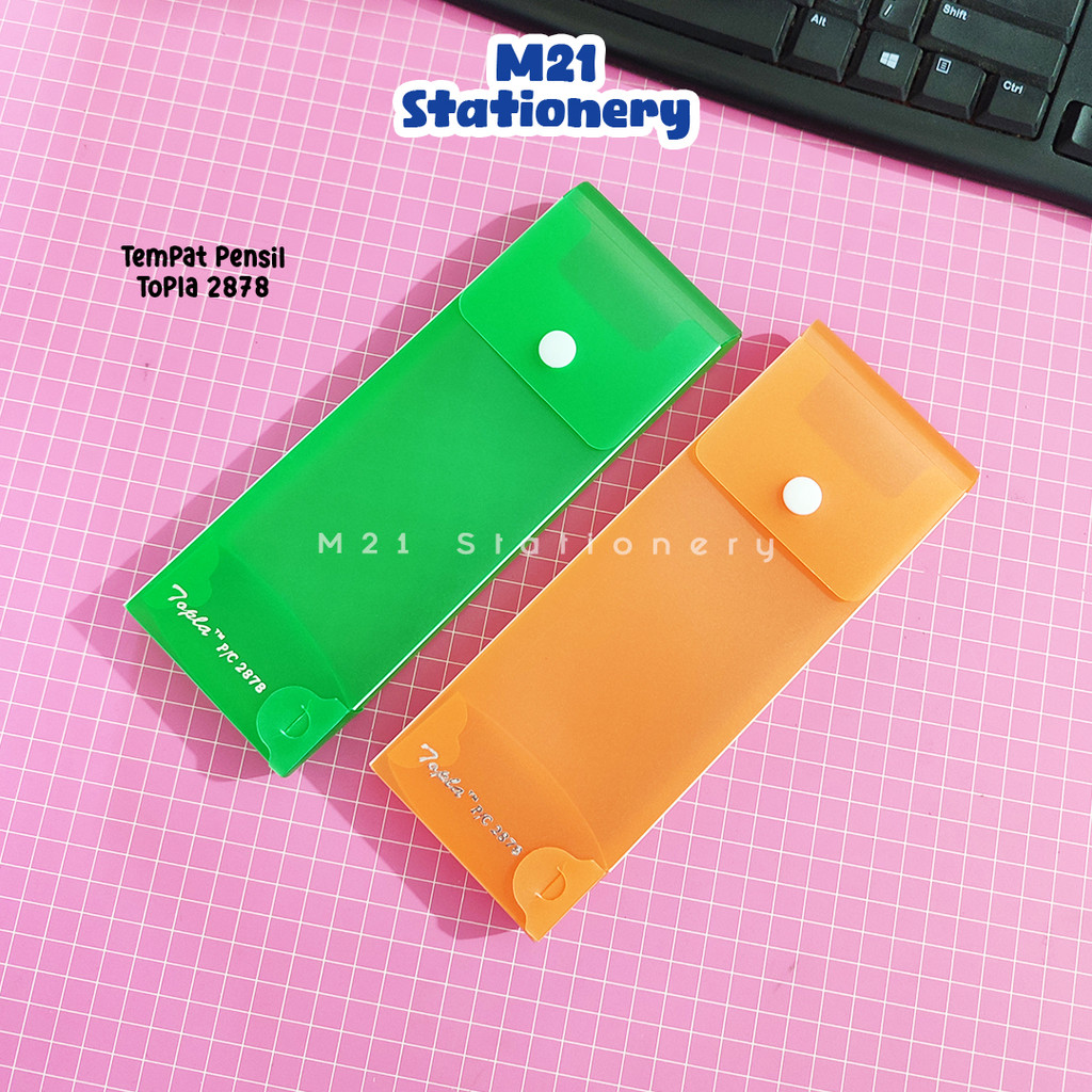 

TEMPAT PENSIL TOPLA 2878 / KOTAK PENCIL CASE PLASTIK KANCING TEBAL ALAT TULIS SEKOLAH MURAH LENGKAP