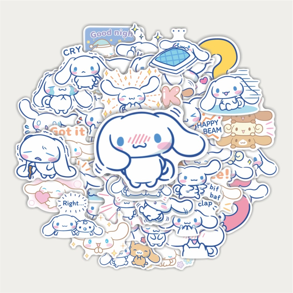 

Sticker Pack Stiker Kartun Karakter Cinnamoroll | Sticker TUMBLR | Stiker LAPTOP KOPER HELM