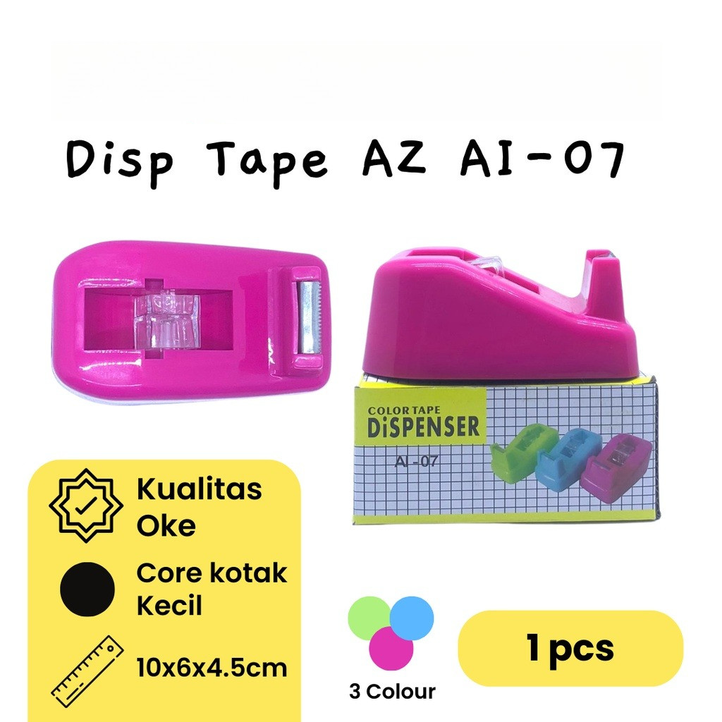 

(1 PCS) Dispenser Tape AZ Tape Dispenser Meja A+Z Pemotong Isolasi AI-07