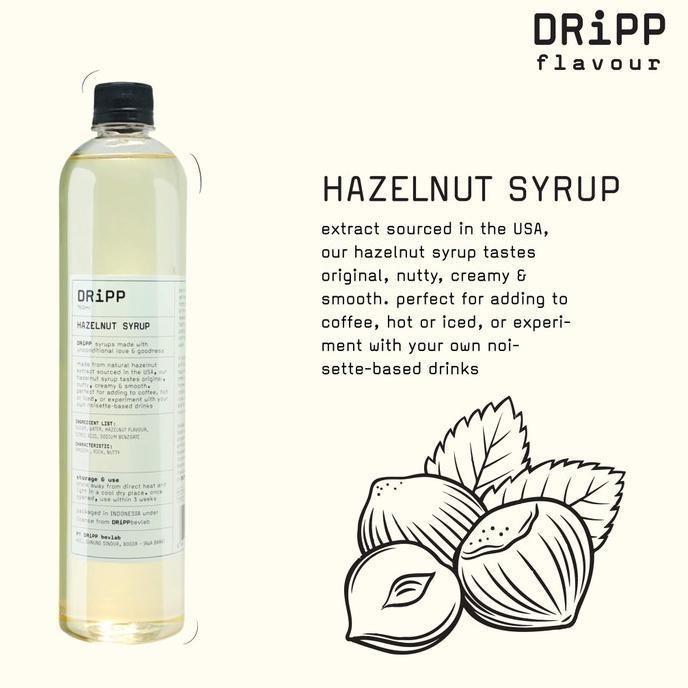 

HOT PRODUK DRiPP Aneka Syrup dripp Hazelnut, Vanila , Caramel dripp sirup 760ml - DRIPP HAZELNUT
