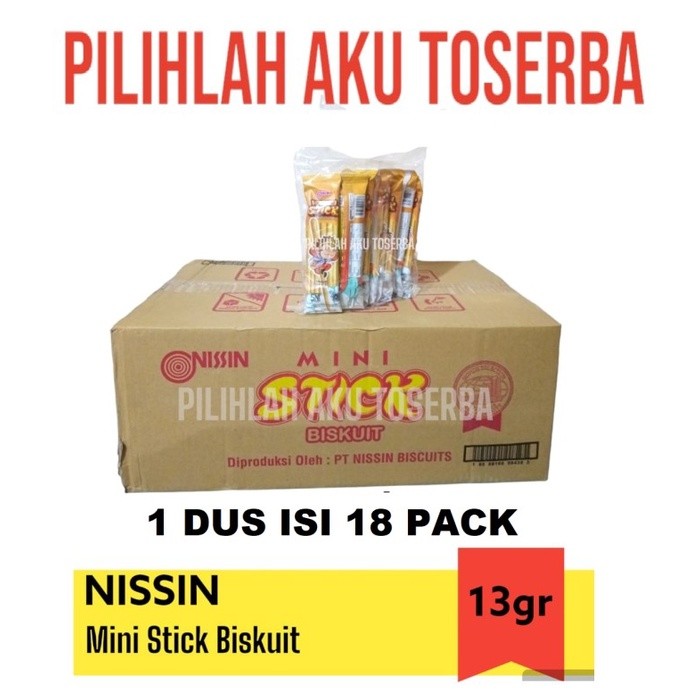 

Biskuit Nissin MINI STICK 13 gr - ( HARGA 1 DUS isi 18 pack )