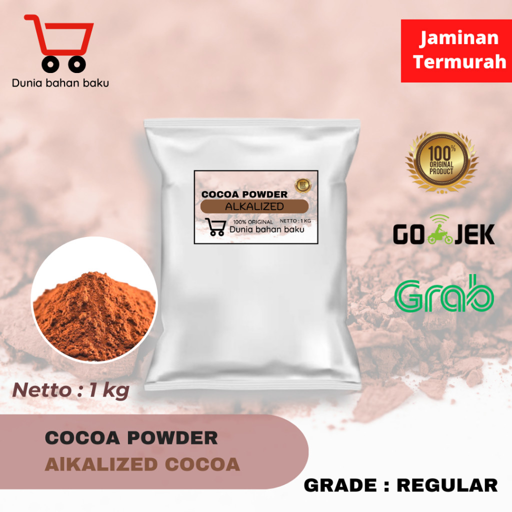 

ALKALIZED COCOA POWDER / COKLAT BUBUK 1 KG REGULAR GRADE COCOA SQ 1000AB Terlaris