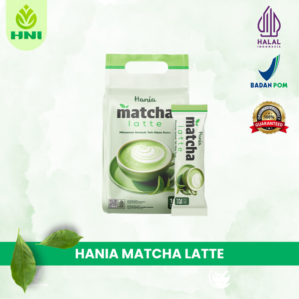 

HANIA MATCHA LATTE HNI - Minuman Teh Hijau Alami Menyehatkan Original HNI HPAI