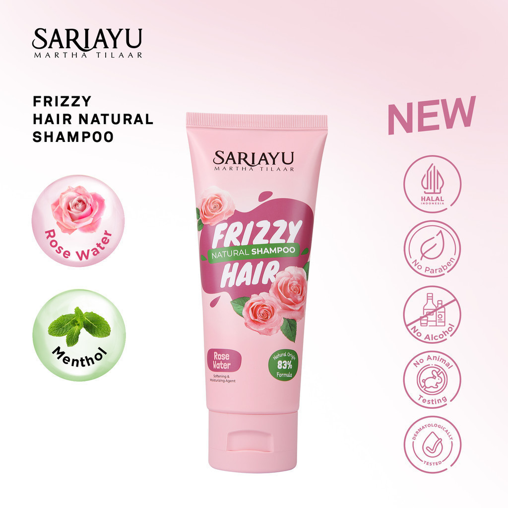 Sariayu Frizzy Hair Shampoo 170ml Air Mawar Menthol