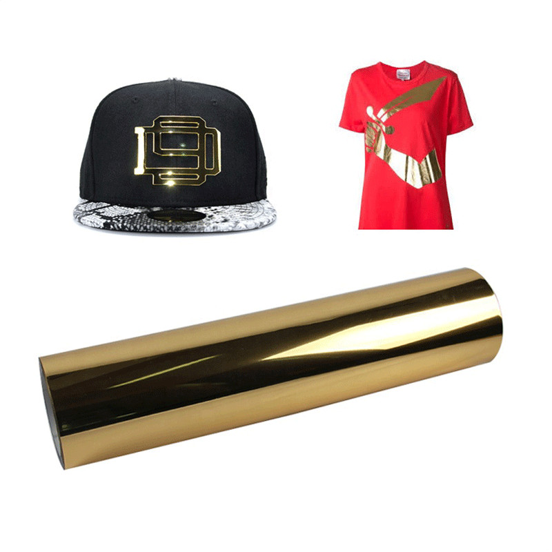 

Metallic Heat Transfer Vinyl Gold Foil Vinyl Iron On Transfer For Clothes HTV Vinyl Heat Press DIY Decor Film Easy Weed And Cut