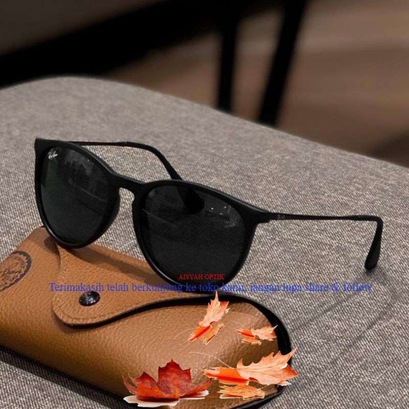 Kacamata RAYBAN ERIKA RB4171 Lensa Kaca Black Dof Authentic Fullset Box Ori
