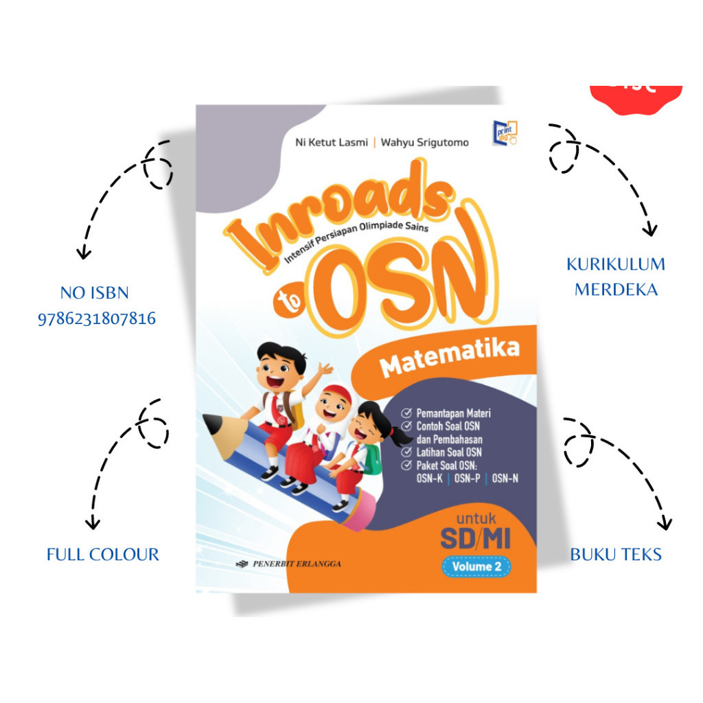 Buku OSn: Inroads To Osn Matematika Sd/Mi Vol 2  - Erlangga