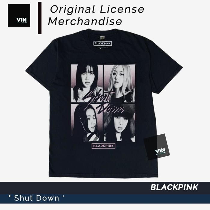 (COD) Kaos T shirt Blackpink-Shut down Original Licensed Official Tag - S