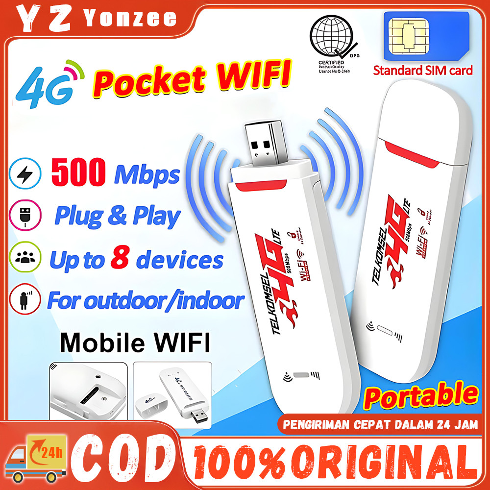 Modem Wifi 4G Wingle USB Mifi All Operator 500Mbps 4g LTE Wi-Fi Portabel Modem WIFI USB All Operator