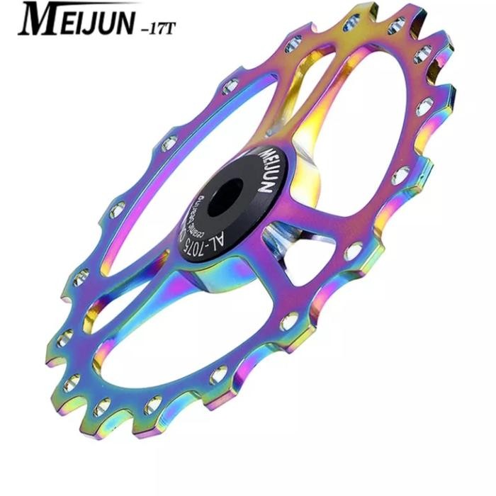 Meijun Pulley RD 17T Ceramic Bearing Wheel Guide OSPW 17T Colorfull