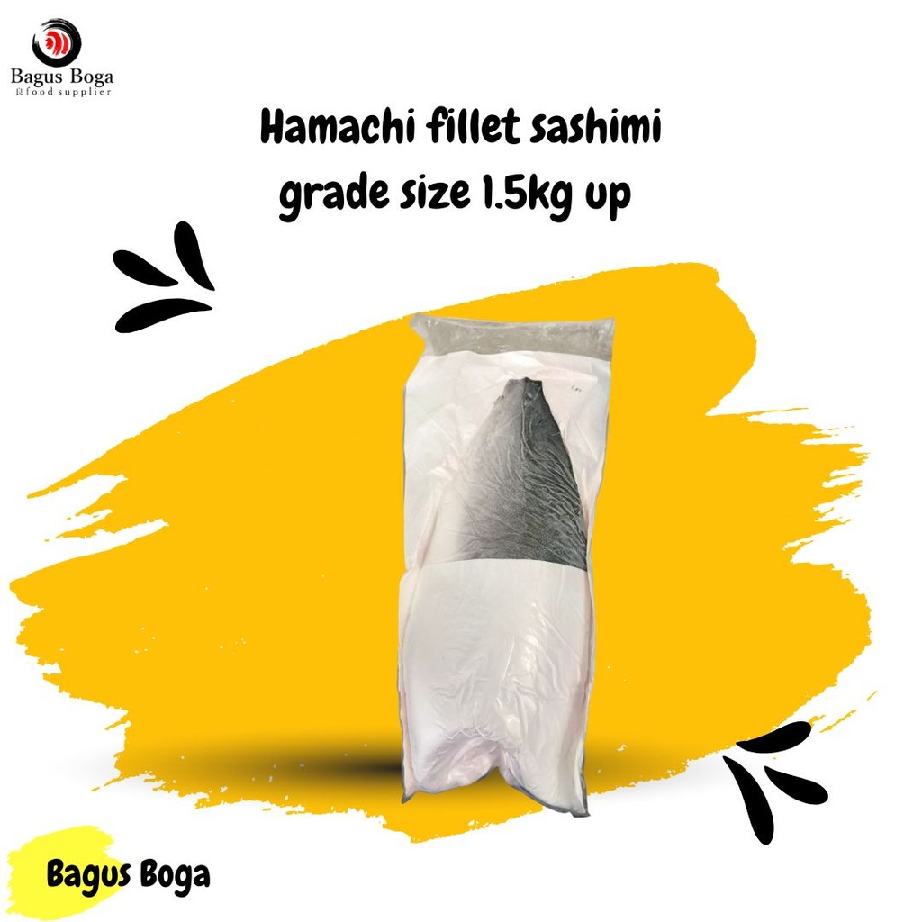 

Hamachi fillet sashimi grade size 1.7kg up