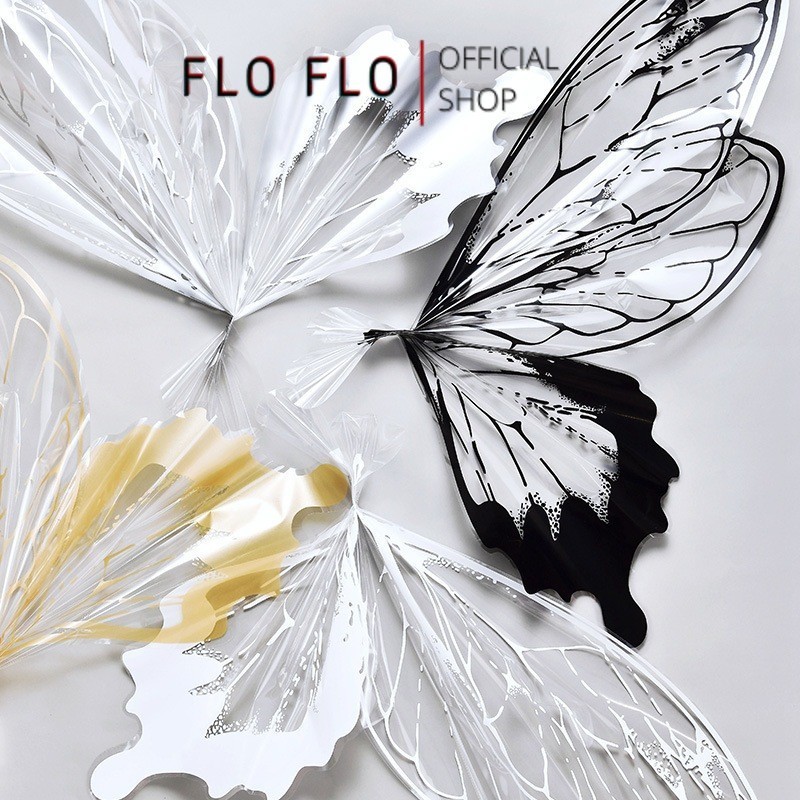 

FLO FLO - (1 SET) - FL51 WINGS OPP Wings Butterfly Kertas Bunga Paper Buket Kado Florist Cellophane