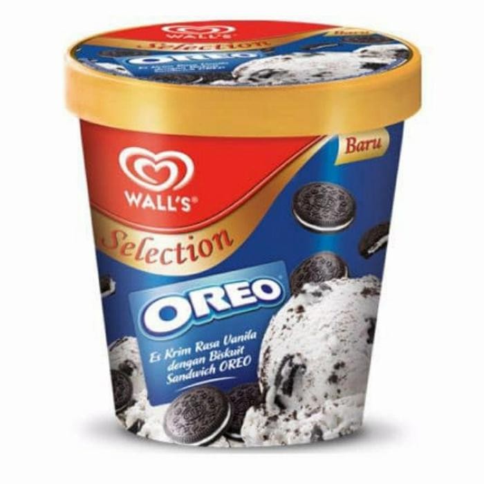 

Es krim Walls Oreo rasa vanilla sandwich 750 Ml