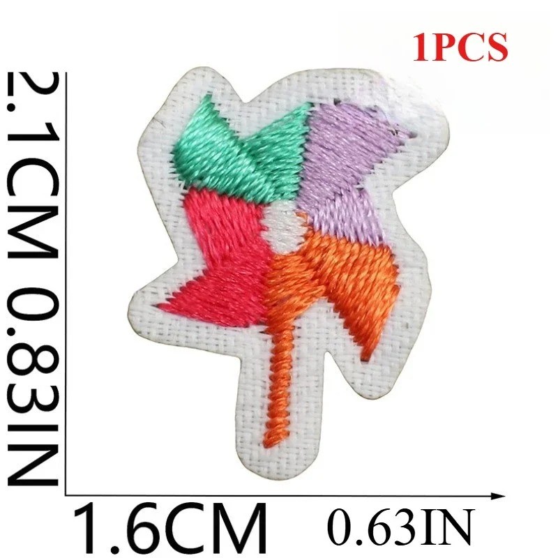 

Small Size Embroidered Cloth Sticker Korean Handmade DIY Puppy Dog Mini Cute Car Flower Embroidery Label