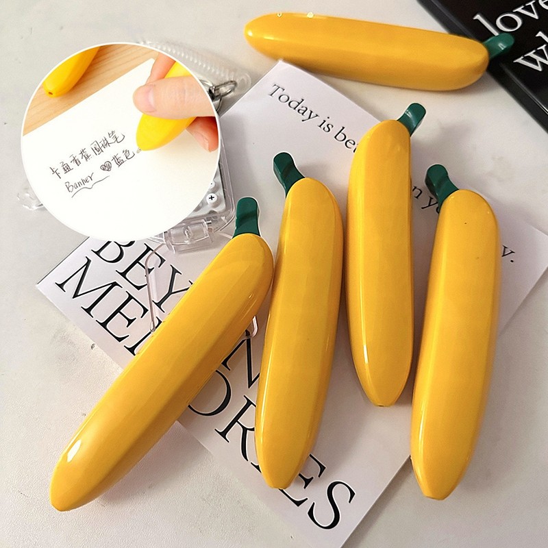 

Realistic Vegetable Simulation Banana Ballpoint Pen Fruit Banana Decoration Ornament Student Uses Funny Fruit Decoration Pen
