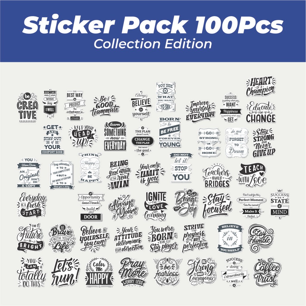 

Hot Stiker Random Quotes Lucu Anti Air Stikers Berperekat Waterproof Sticker Decal Buat Motor Helm Buku Journal Koper Casing HP Laptop Botol Minum