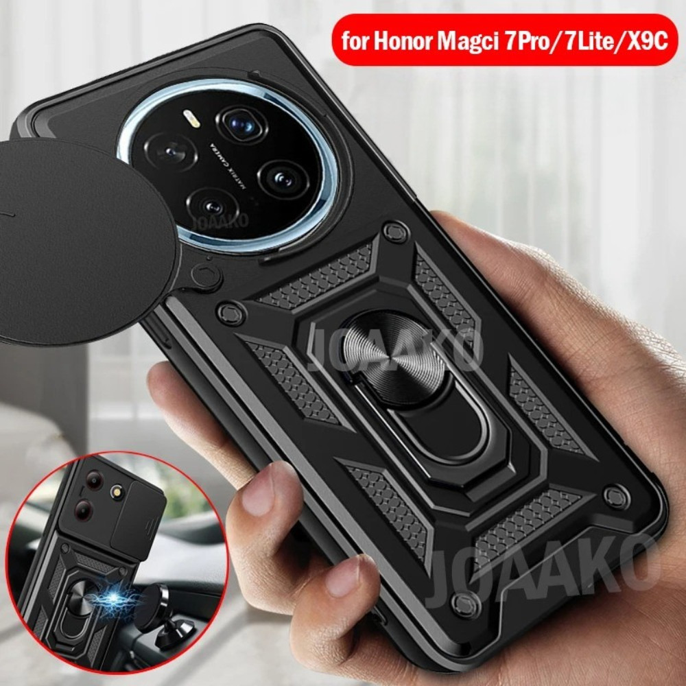 CASE HUAWEI HONOR X9C IRING CASE MILITARY SLIDE CAMERA