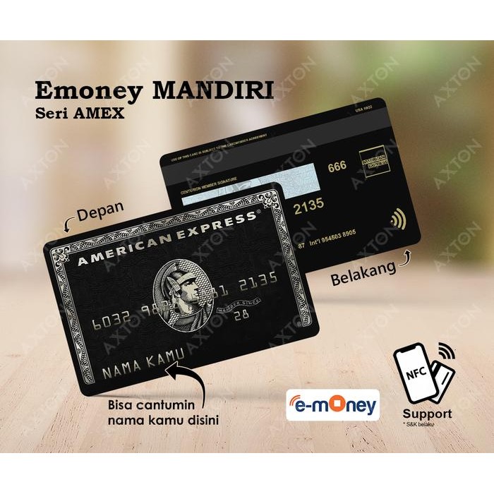 KARTU E MONEY E TOLL FLAZZ BCA GEN 2 SERI BLACK CARD 2 SISI - AMEX MANDIRI - AMEX BRIZZI BRI Terlari