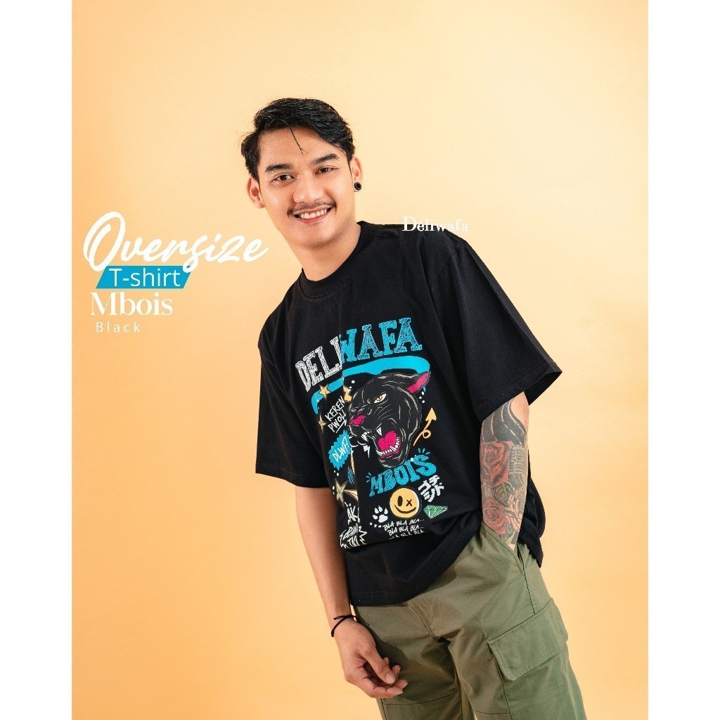 Original Deliwafa  -  Unisex T-Shirt Mbois kaos lengan pendek