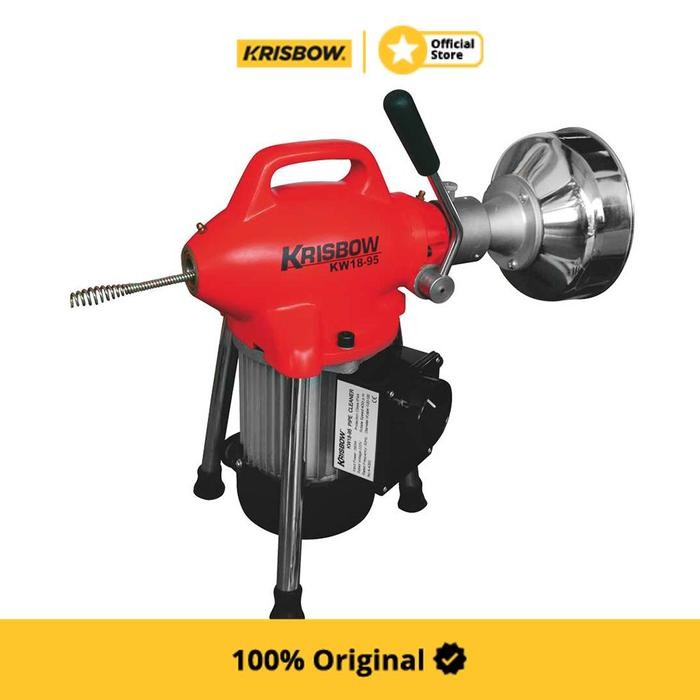 Krisbow Drain Cleaner Motor Alat Pembersih Pipa 10 Cm
