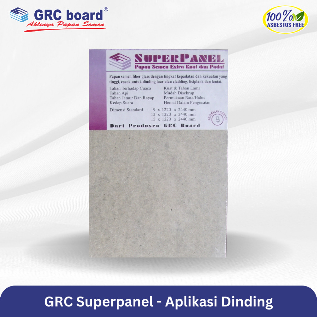GRC SUPERPANEL - Aplikasi dinding luar (Facade / Cladding) - Papan Semen - Papan GRC Board