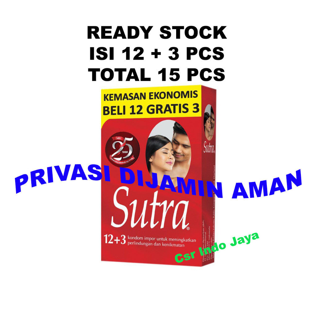 

Sutra Merah Classic Isi 12+3 Sachet / konnnndddoooo Original Anti Bocor Standar Internasional - TRENDORA