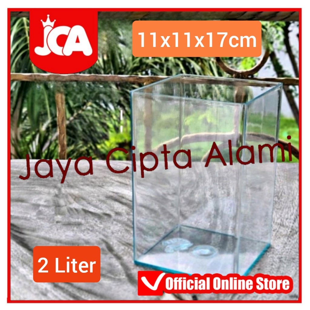 Soliter Aquarium Cupang Betta Tank Bending 2L Omura rimless mirip paxton akrilik 2 Liter