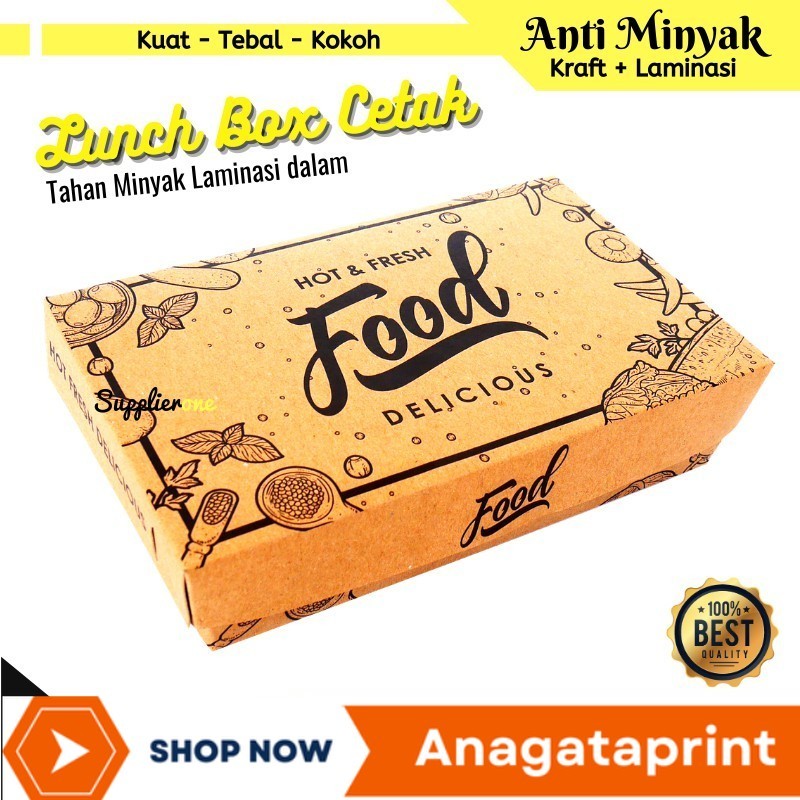 

Lunch Box Paper / Paper Lunch Box / Lunch Box / Lunch Box S M L / Kemasan Ayam Geprek