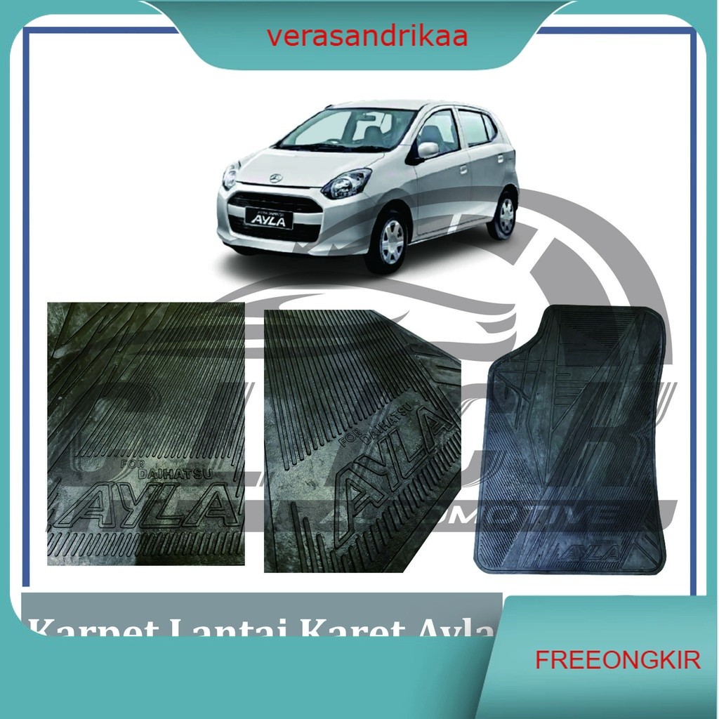 Karpet Lantai Karet Ayla Satu Set | Karpet lantai Karet Mobil Ayla