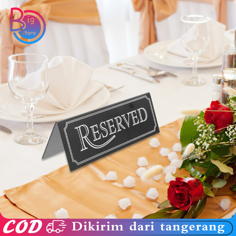 

Reserved Table Sign Acrylic Papan Meja Acrylic Uv Tent Card Akrilik Papan Meja Reserved