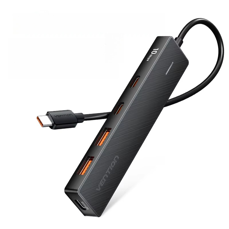 

Vention USB 3.2 Hub 4 Ports 10Gbps Type C To USB-C 3.2 Gen Multiport Adapter For MacBook Pro Air M1 Laptop Desktop PC Splitter