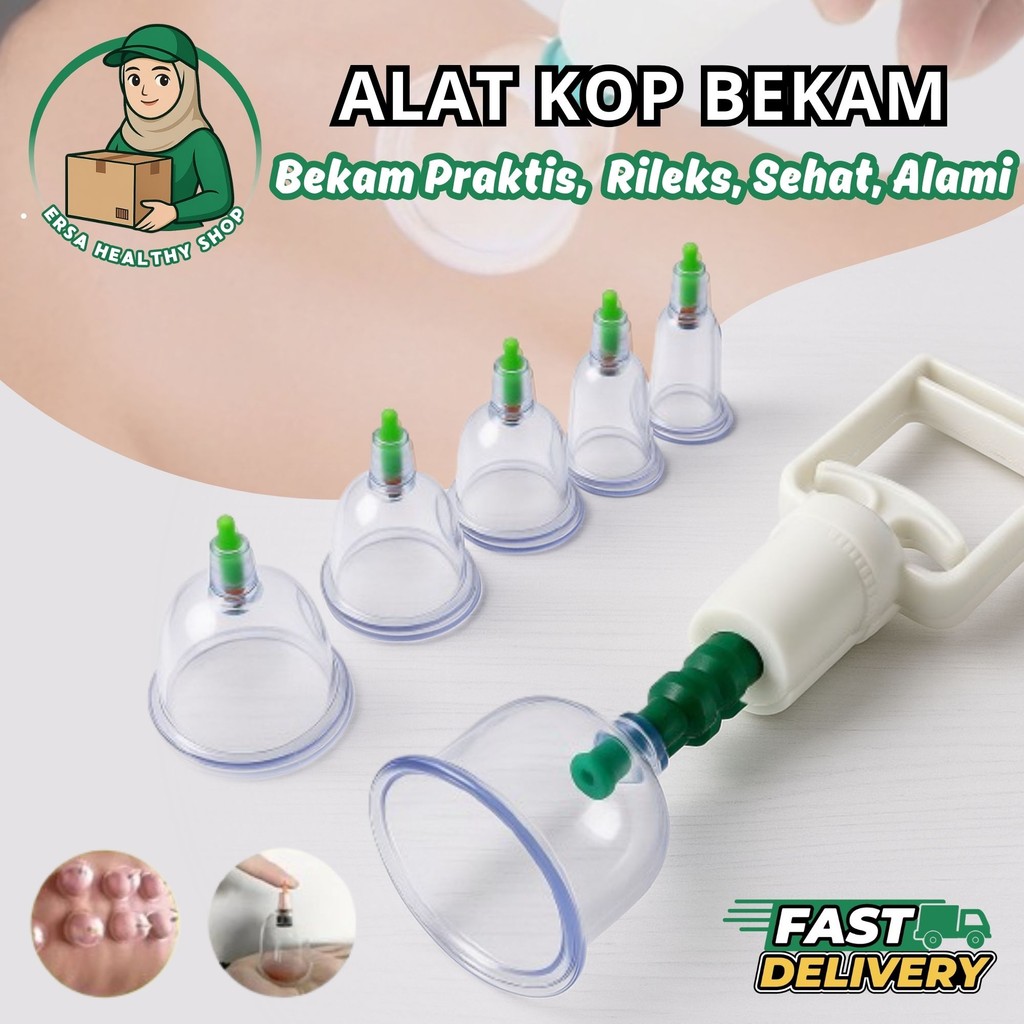 KOP ANGIN 6PCS / ALAT KOP BEKAM 6 CUP / ALAT TERAPI BEKAM