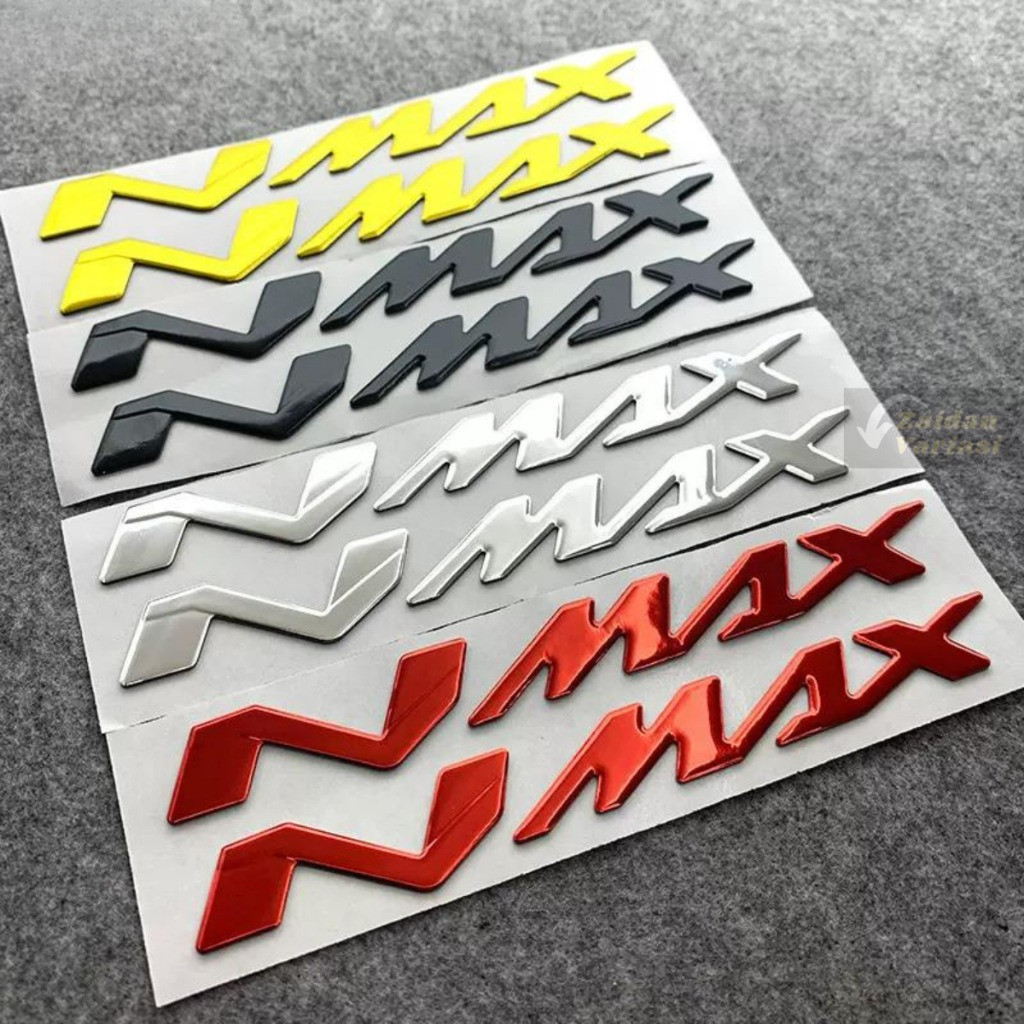 Emblem Nmax Timbul - Stiker Sticker Nmax New Old Logo 2022 2023 Full Body Polos Simple Jepang 155 3D