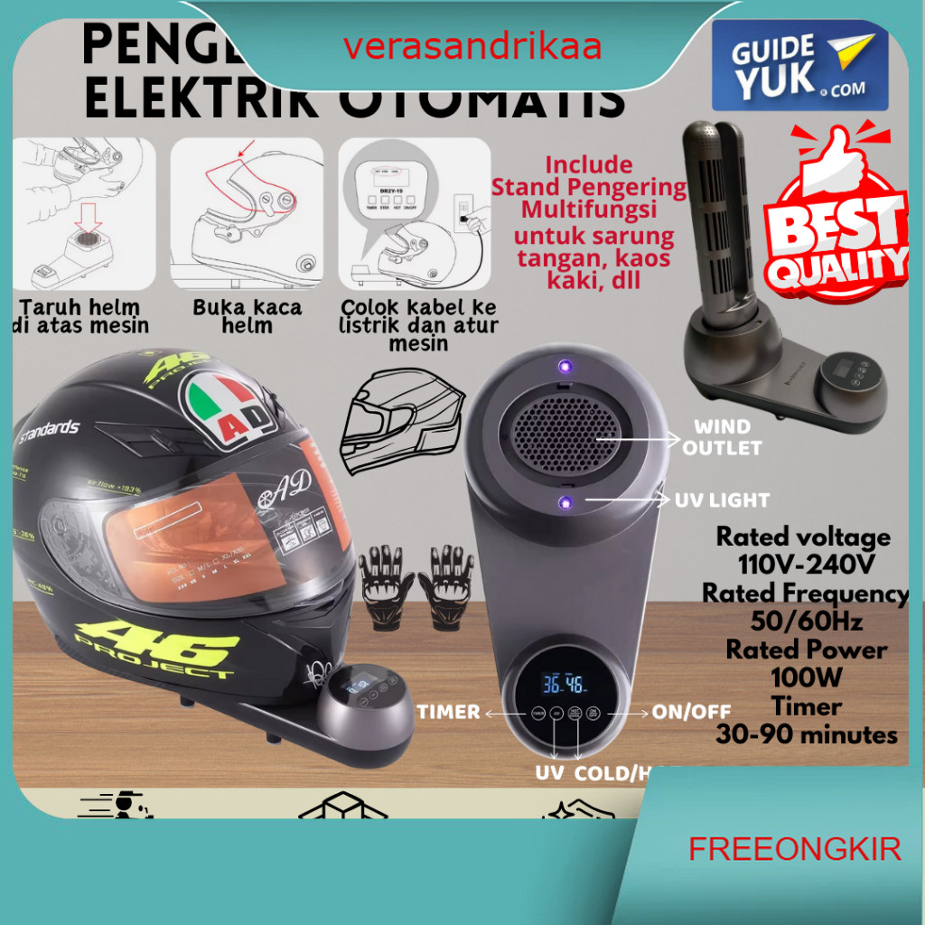 Mesin Pengering Helm Elektrik / Pengering Helm Portable / Mesin Untuk Mengeringkan Helm Elektrik / P