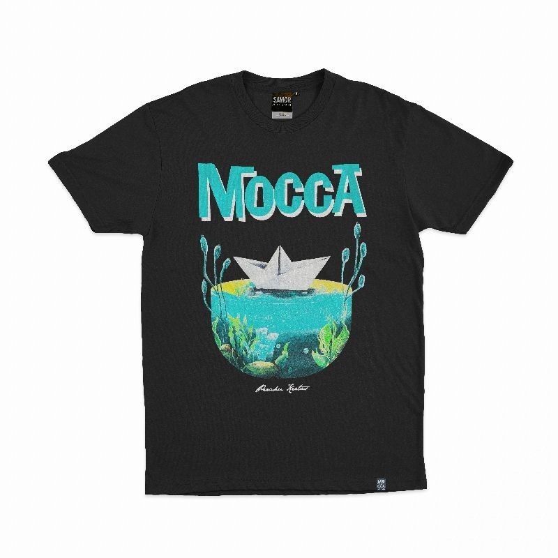 Tshirt Mocca - Perahu Kertas Bahan Cotton Combed 24s Tebal