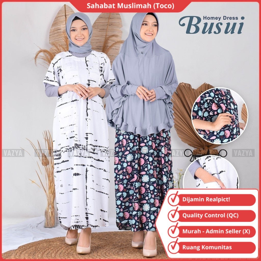 Home Dress Rayon Busui / Home Dress Busui / Homedress Busui Friendly Bukaan Samping / Home Dres / Ga