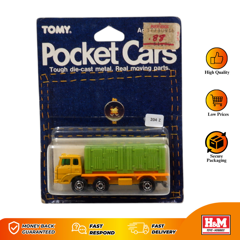 Tomy Tomica Pocket Cars Cargo Container Truck - 204Z - Z5