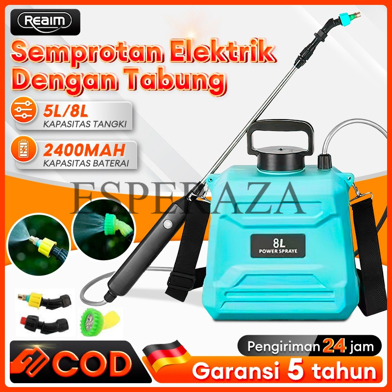 Semprotan Rumput Elektrik 8 Liter Sprayer Shoulder Type Semprot Cuci Mobil Gendong Sprayer Hama Tana