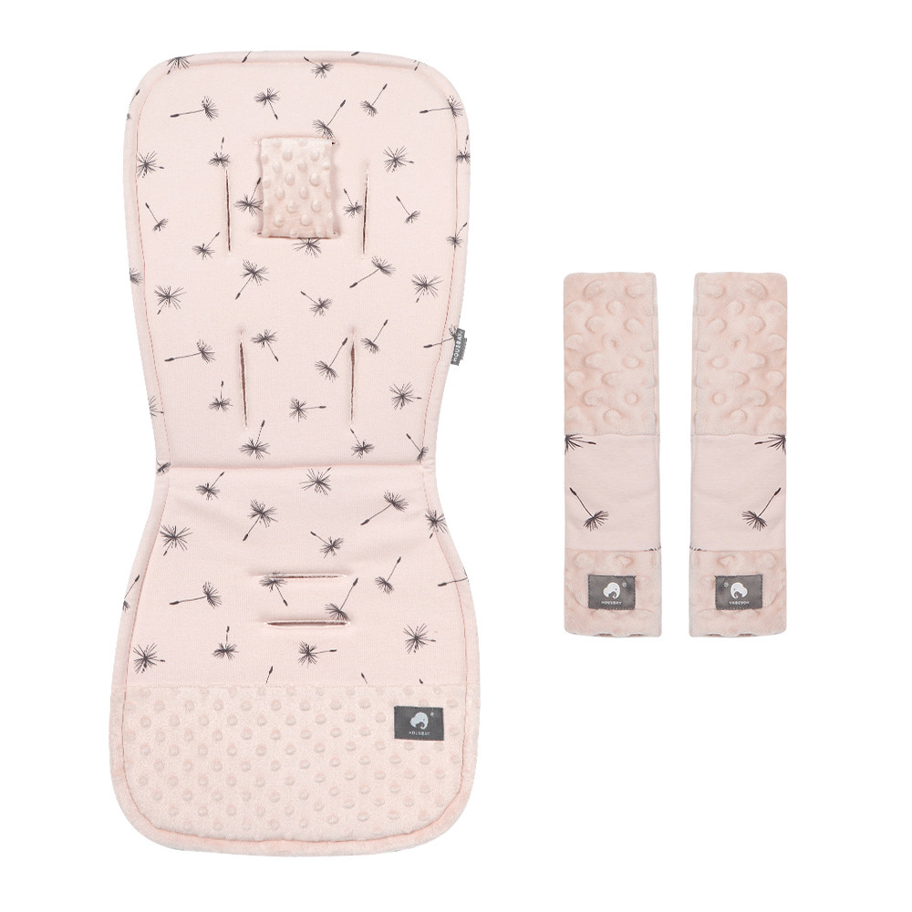 Stroller Cushion With Seat Belt Cover Universal Pram Seat Pad Mat Cover Winter Soft Thicker Cotton B