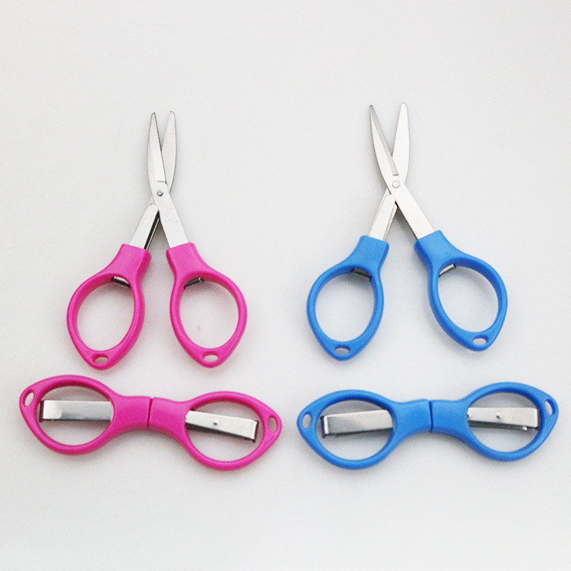 

-JOJU- TRAVEL FRIENDLY MINI FOLDABLE SCISSORS COLORFUL MULTIPURPOSE POCKET TOOL WITH KEYCHAIN CLIP FOR DAILY USE / GUNTING LIPAT MINI / GUNTING LIPAT BISA UNTUK GANTUNGAN