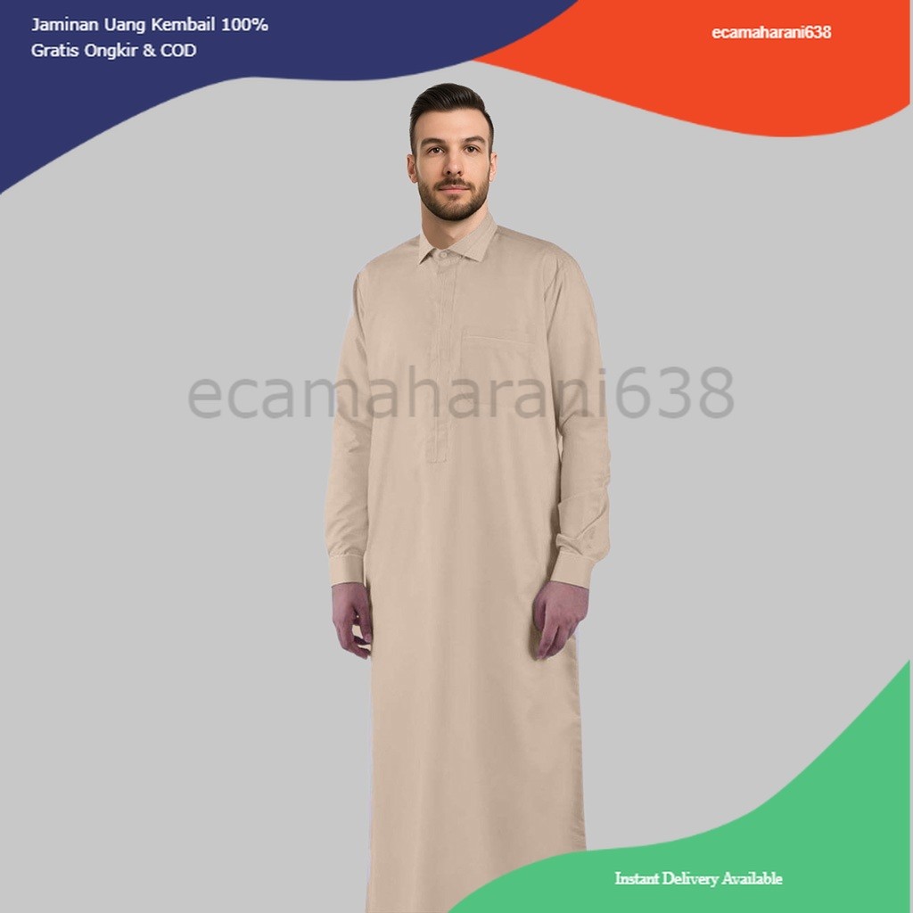 Jubah Pria Toyobo Thobe Jubah Gamis Pria MUslim Az-Zuhri Baju Muslim Pria Jubah Pria Thobe Toyobo Pr