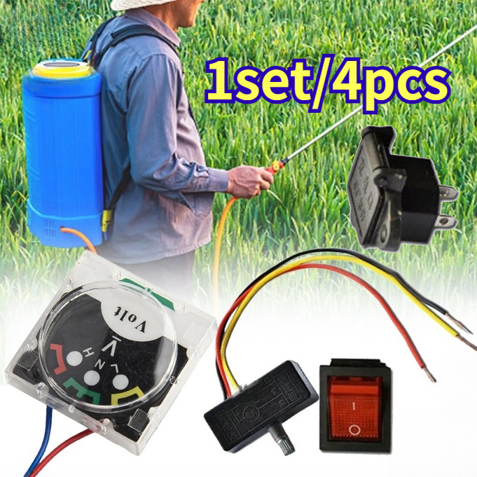 4pcs/Set Onderdil Sprayer Elektrik Sparepart Sprayer Elektrik Suku Cadang Sprayer Elektrik Aksesoris