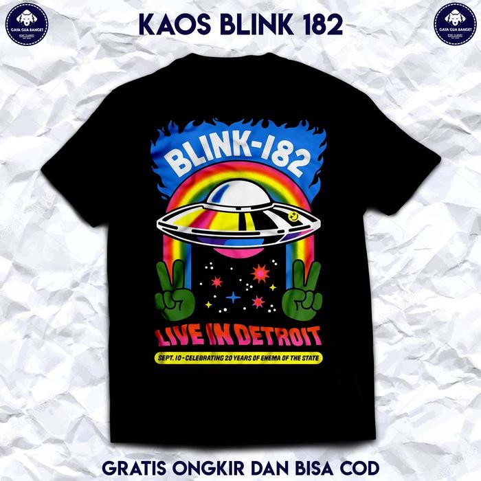 (COD) Kaos Blink 182 Original. Kaos Musik Band Blink 182. Kaos Distro Pria. - BLINK 182, S