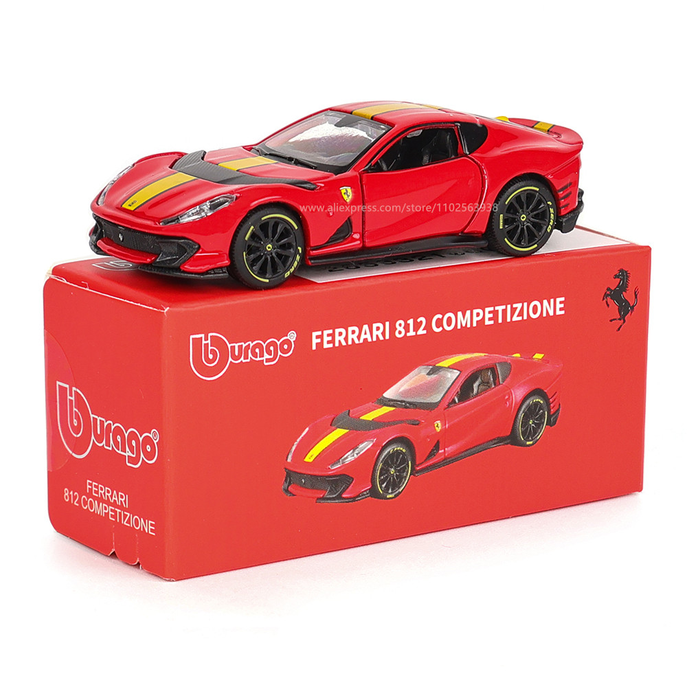 Bburago 1:64 genuine Ferrari SP1 812 COMPETIZIONE ENZO F40 F12TDF SF90 car model series children's  