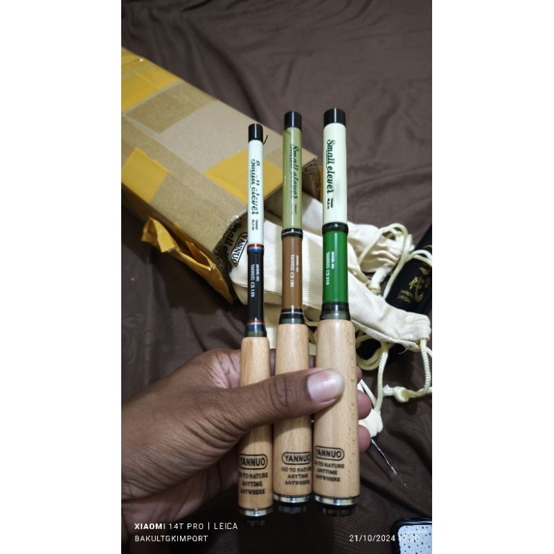 tegek microfishing Yannuo small clever  ruas 23cm Bonus ruas 1.2 dan senar